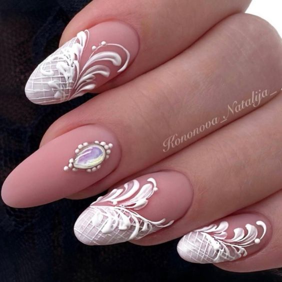 Rose Winter Nails 2025-2025: 17 beautiful ideas