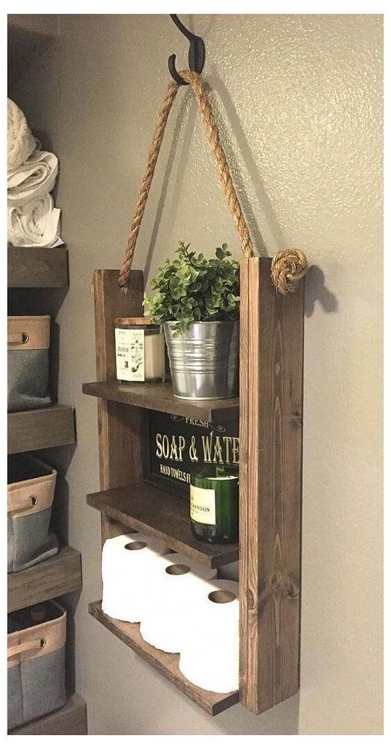 22 DIY Bathroom Storage Ideas - 151