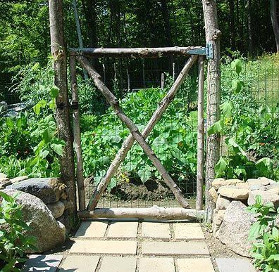 36 Rustic Garden Gates Made With Branches - 267