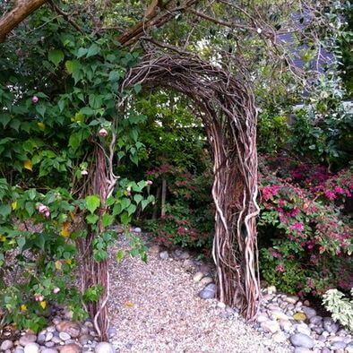 36 Rustic Garden Gates Made With Branches - 283