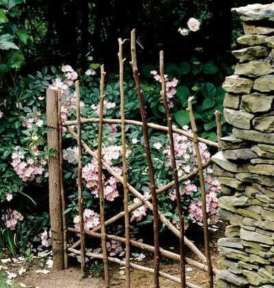 36 Rustic Garden Gates Made With Branches - 285