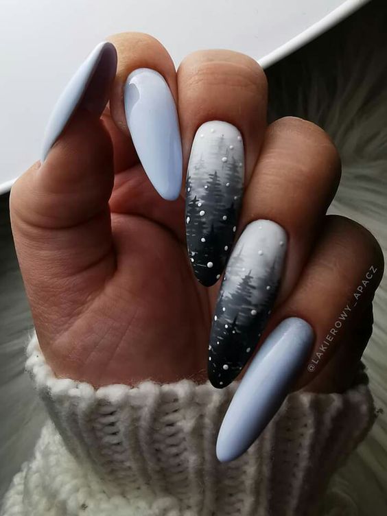 Beautiful winter nails 2025-2025: 17 stunning ideas
