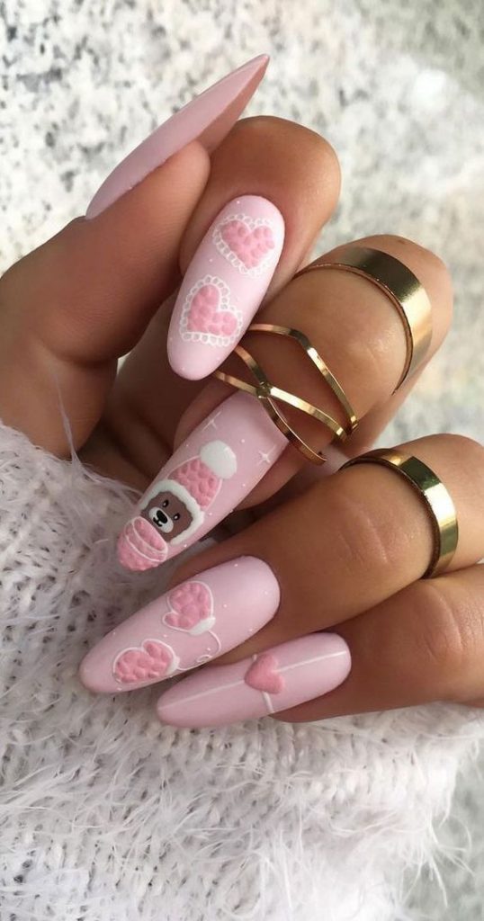 Rose Winter Nails 2025-2025: 17 beautiful ideas