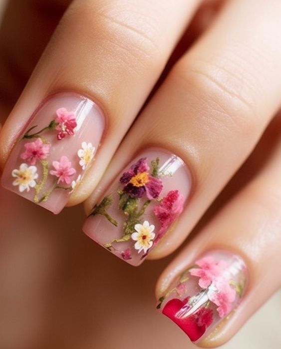 Rose Winter Nails 2025-2025: 17 beautiful ideas