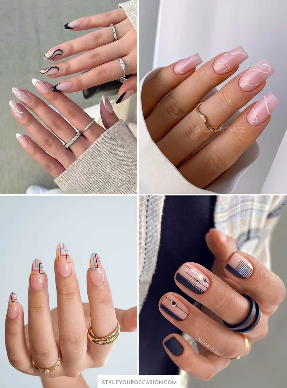 23+ Chic Line Nail Designs For A Modern Aesthetic