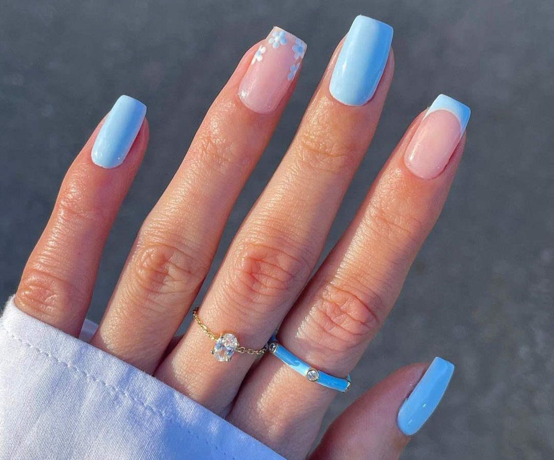 bright summer acrylic nails