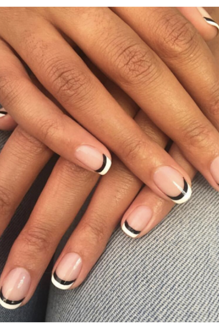 inverted french nails