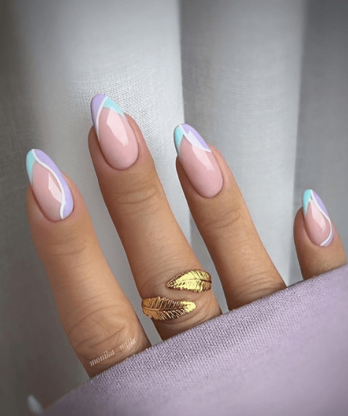 pastel acrylic nails