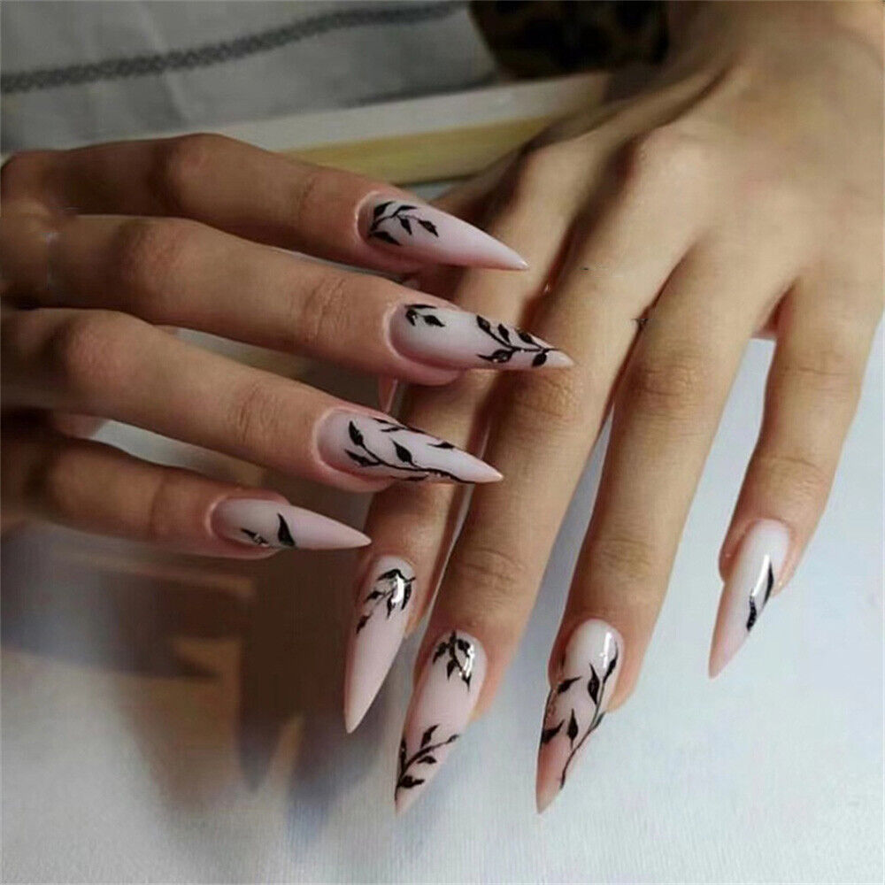sharp almond nails