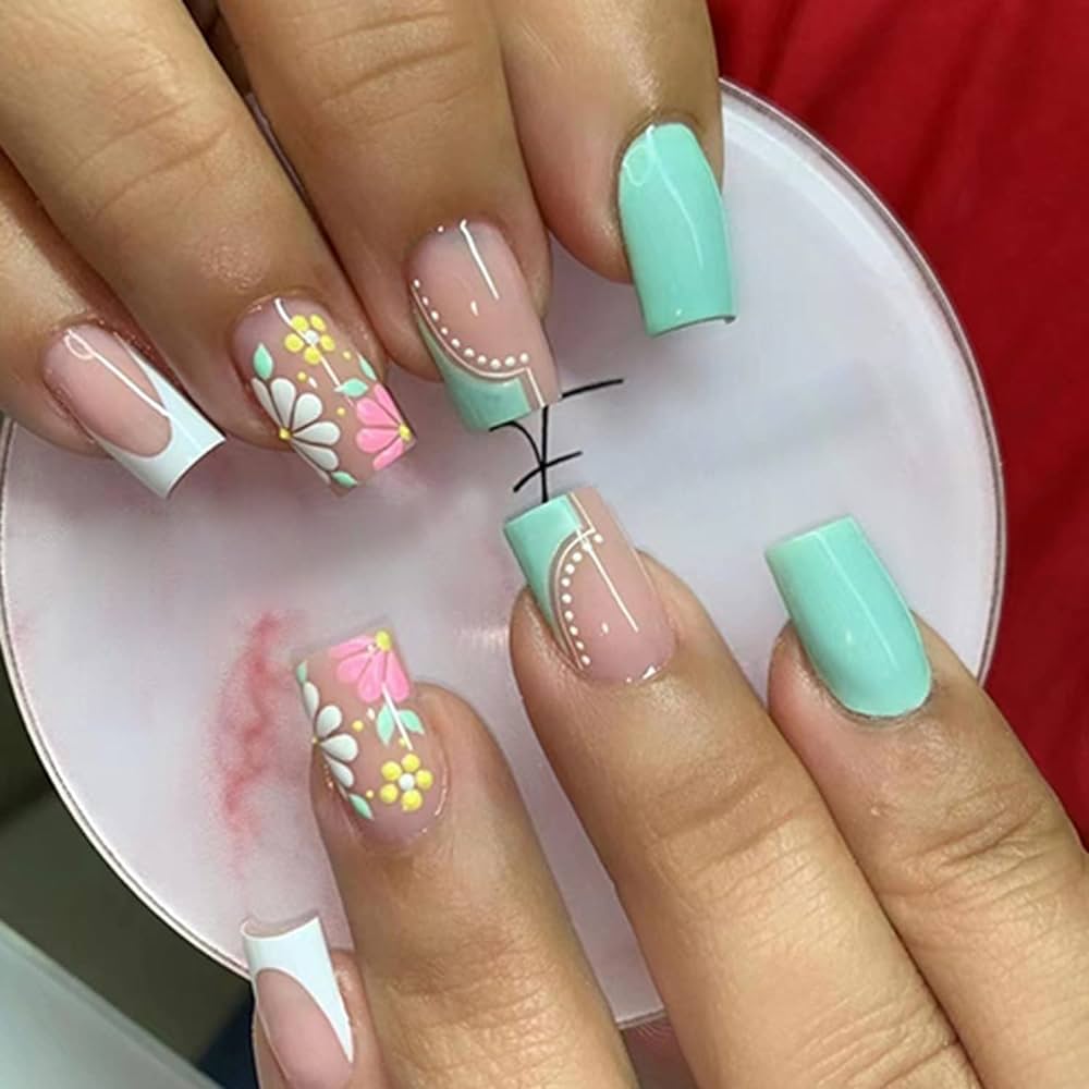 nails acrylic spring