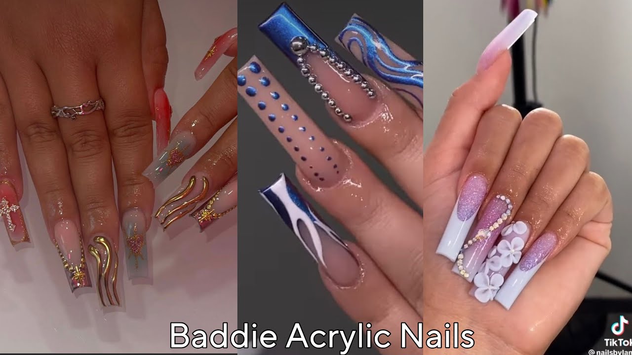 baddie acrylic nails