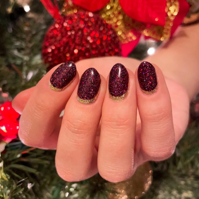 inverted french nails