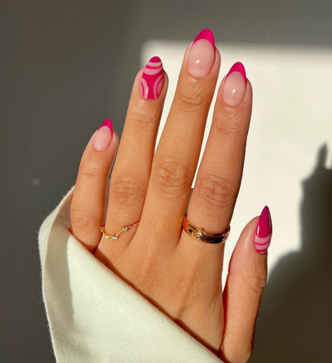 bright pink nail ideas
