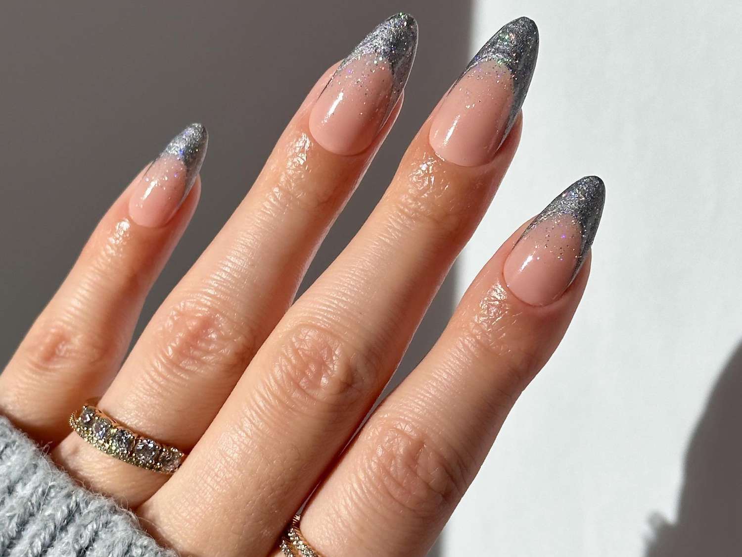 French with chrome nails