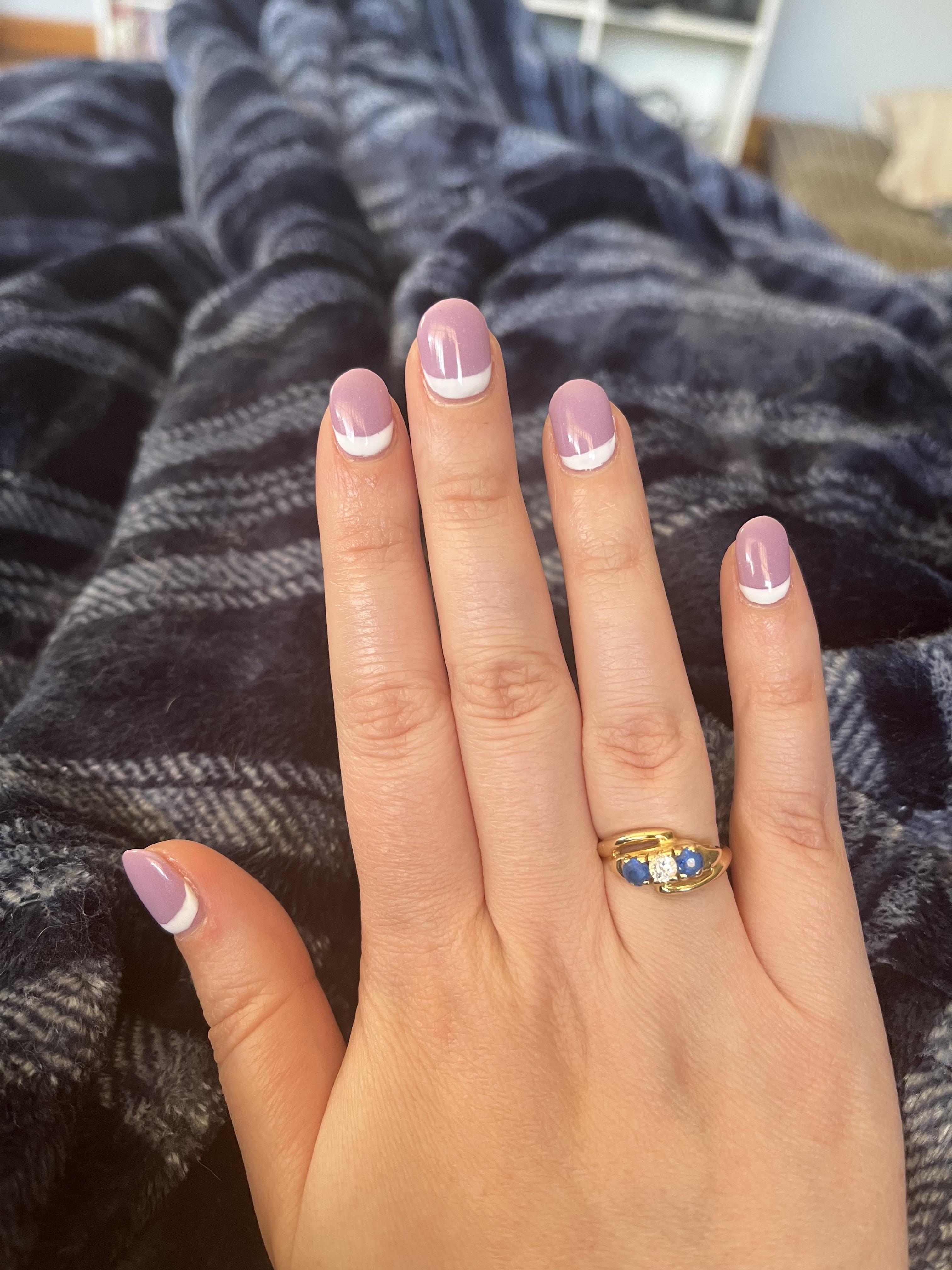 inverted french nails