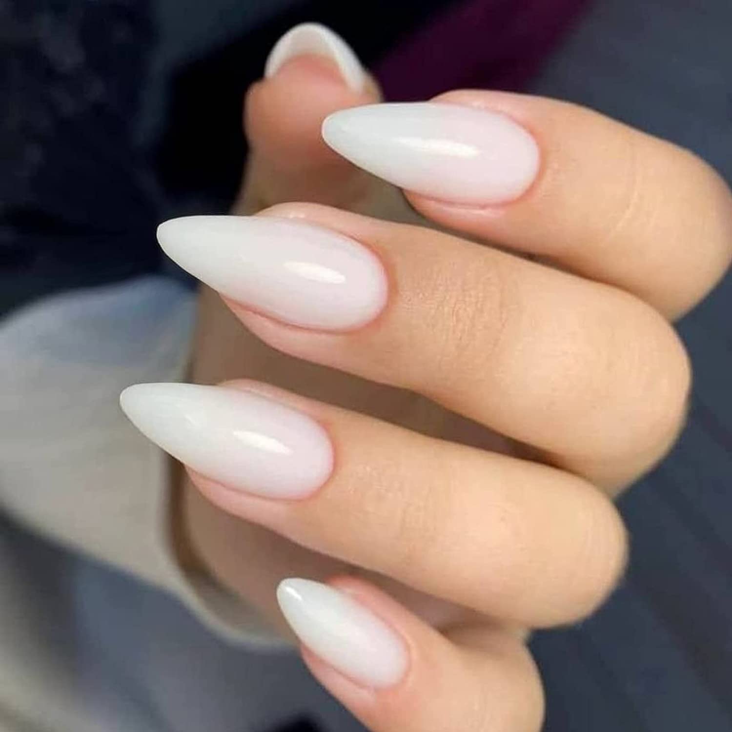Best 18 Milky White Almond Nails You Must Try This Year 611umX6I5ZL