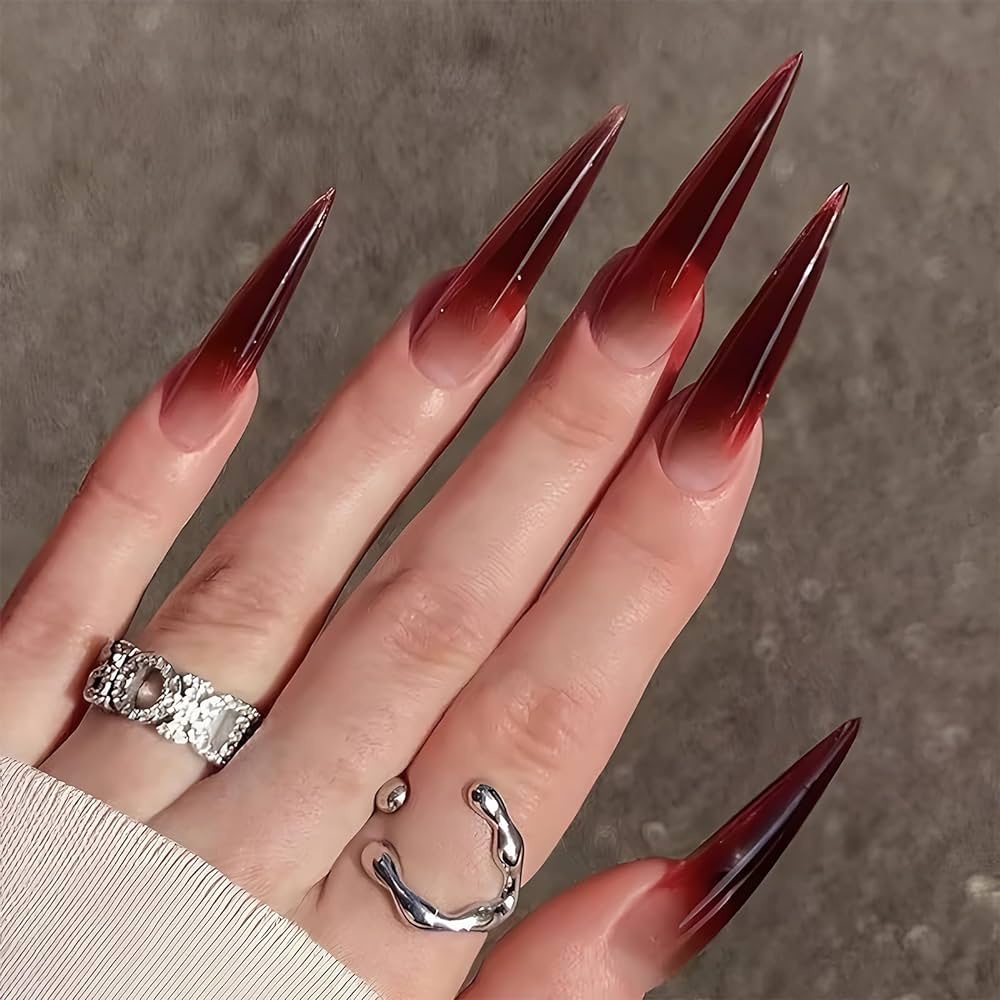 sharp almond nails