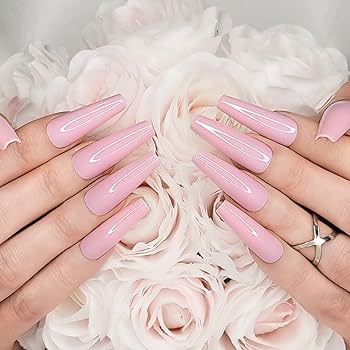 blush pink nails