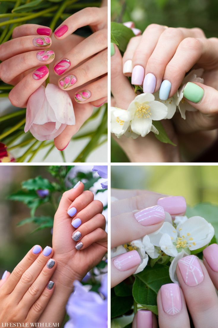 simple nails spring