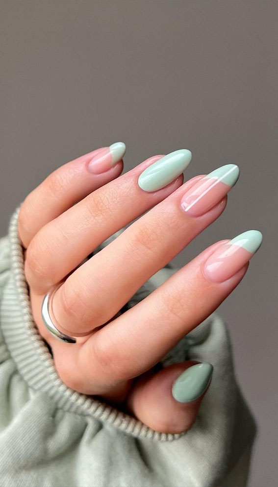 almond nails spring colors