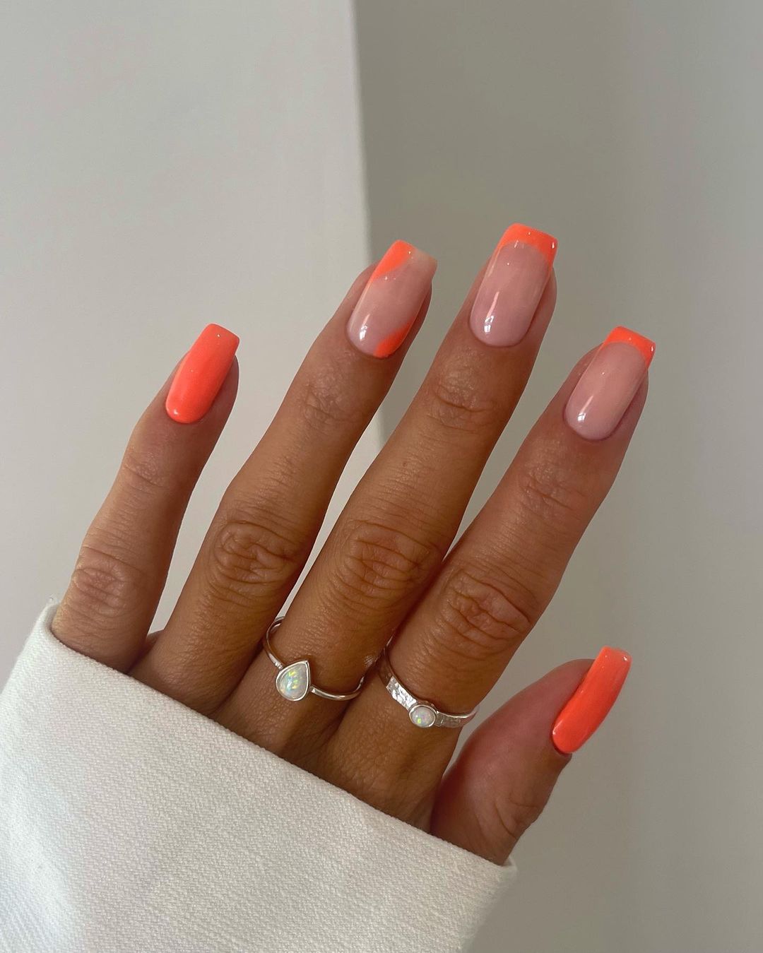 bright summer acrylic nails