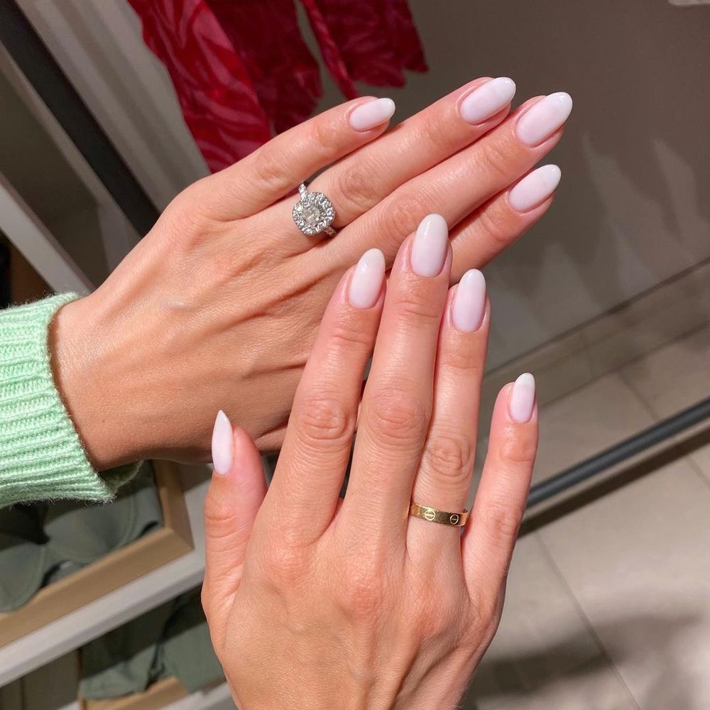 Best 29+ milk pink nails you must try this year