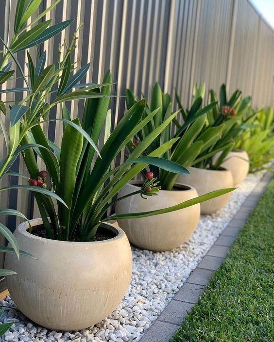 Gravel Flower Containers
