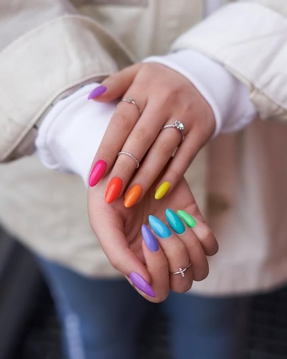 Summer Nails Rainbow 2024 15 Ideas A Colorful Guide to This Season’s