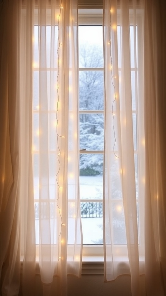 Modern white Christmas decor with silver accents