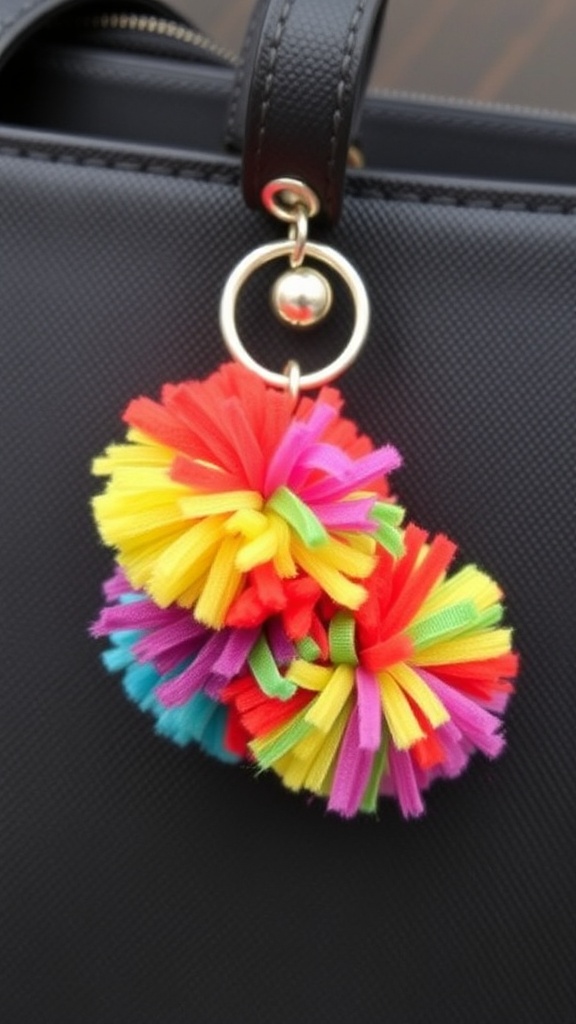 10. DIY Pom-Pom Charms for a Playful Accent