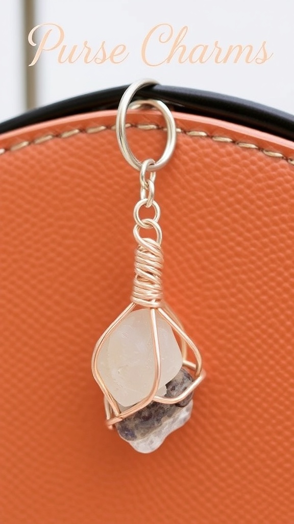 11. Crystal-Inspired Charms with Wire Wrapping