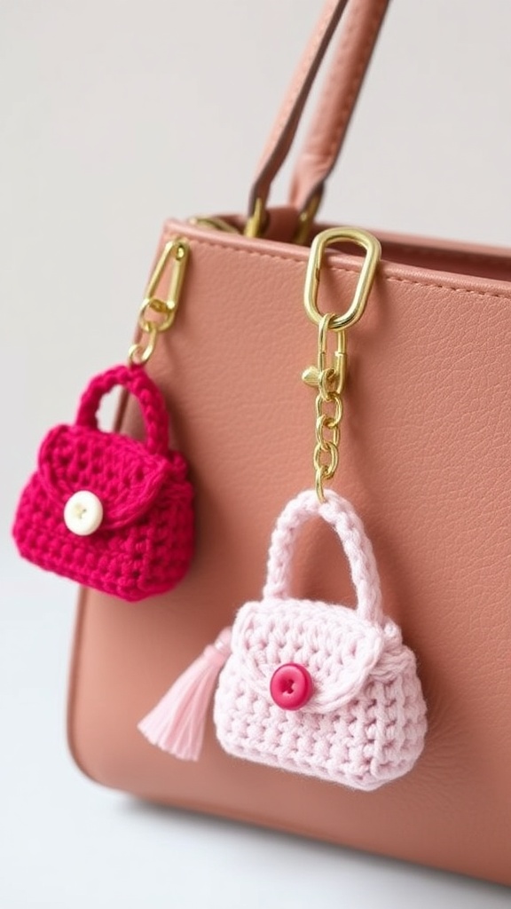 15. Crochet Mini Purse Charms
