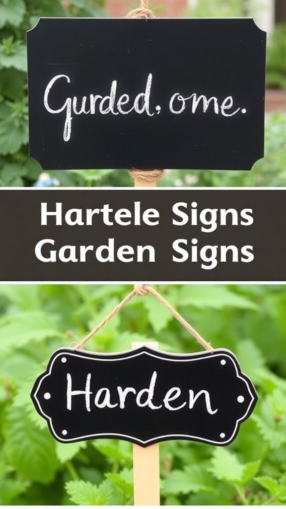 2. Chalkboard Paint Signs for a Changeable Touch