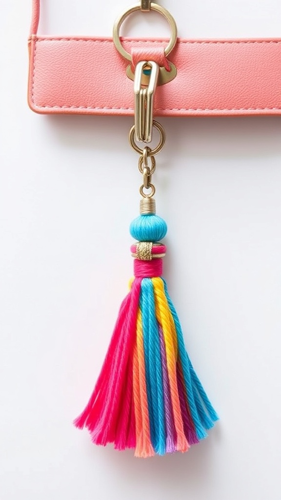 3. Tassel Charms with a Pop of Color