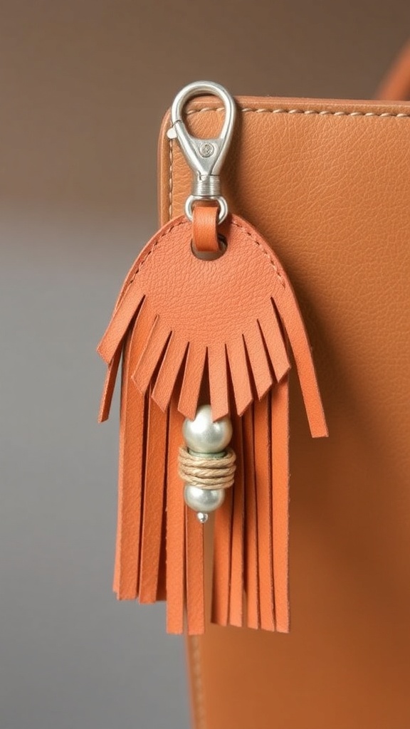 7. Leather Fringe Charms for a Boho Vibe