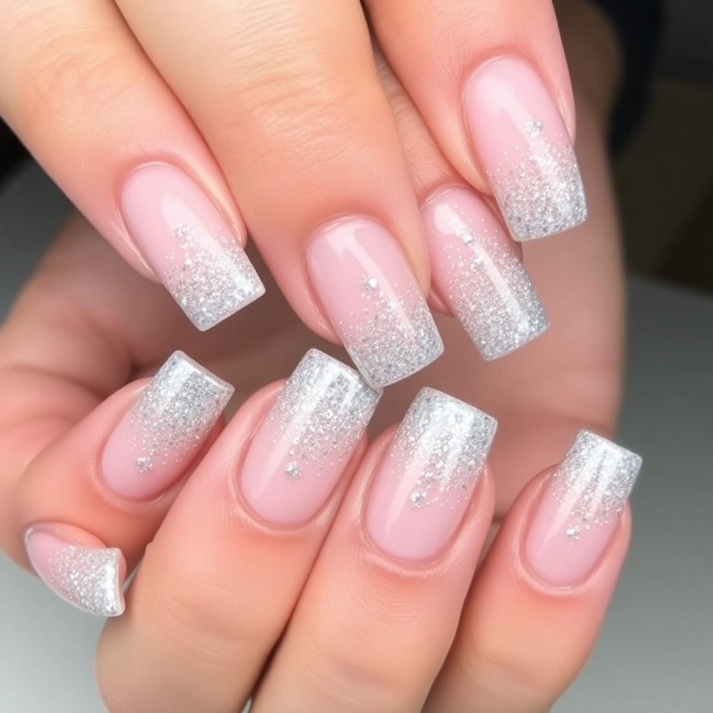 15. Glitter Ombres for a Dazzling Effect