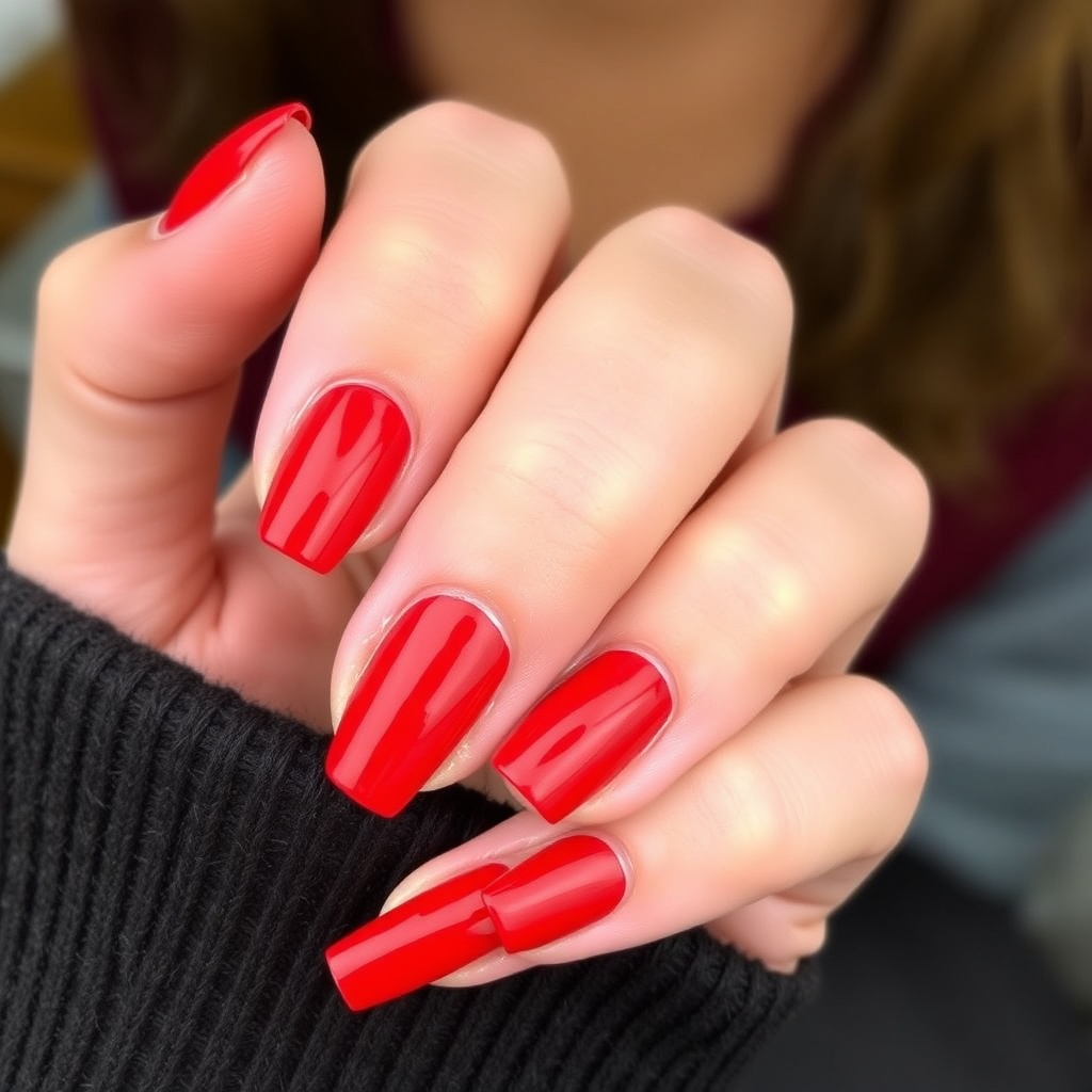 18. Classic Red Polishes for Timeless Sophistication
