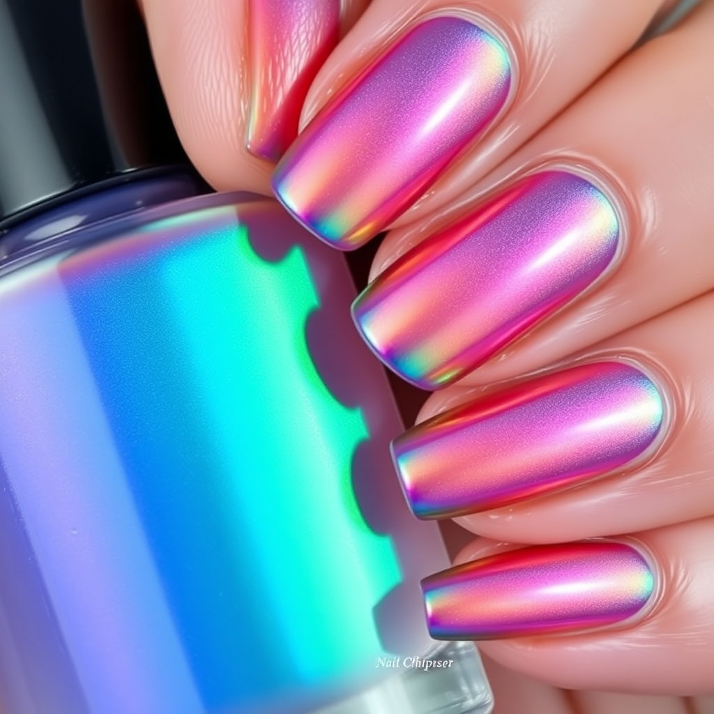 14. Holographic Dreams: Multichrome Nail Art Inspirations