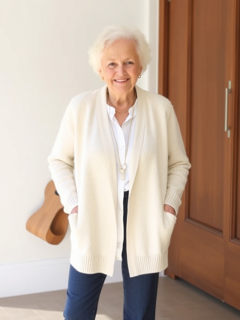 15. Neutral Cardigans for Layering on Windy Days