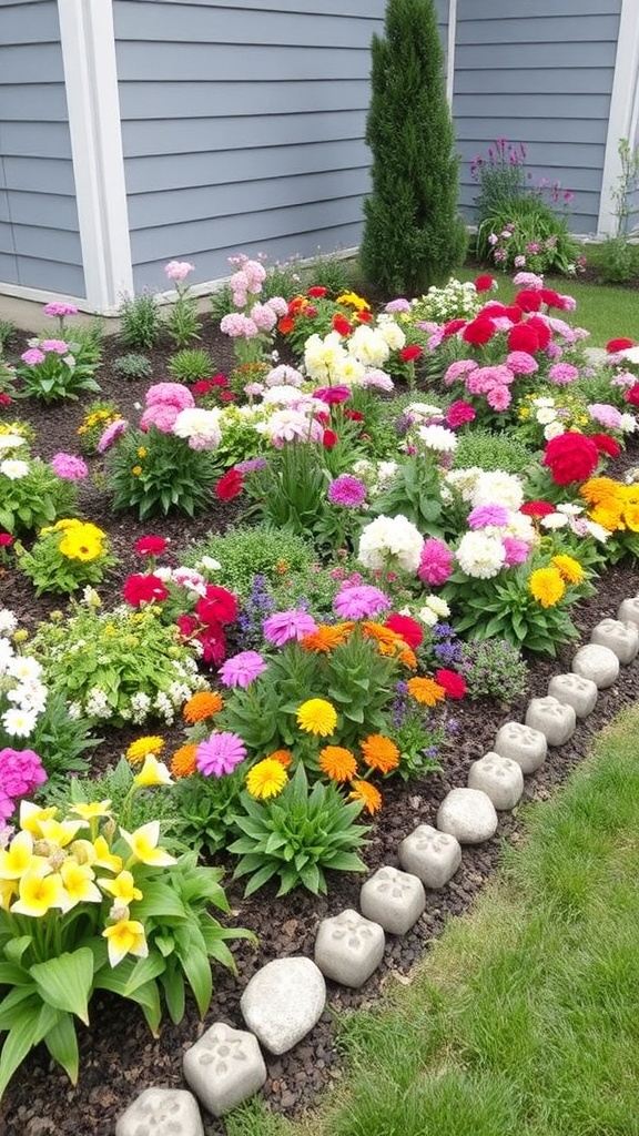11. A Playful Twist on Stone Edging