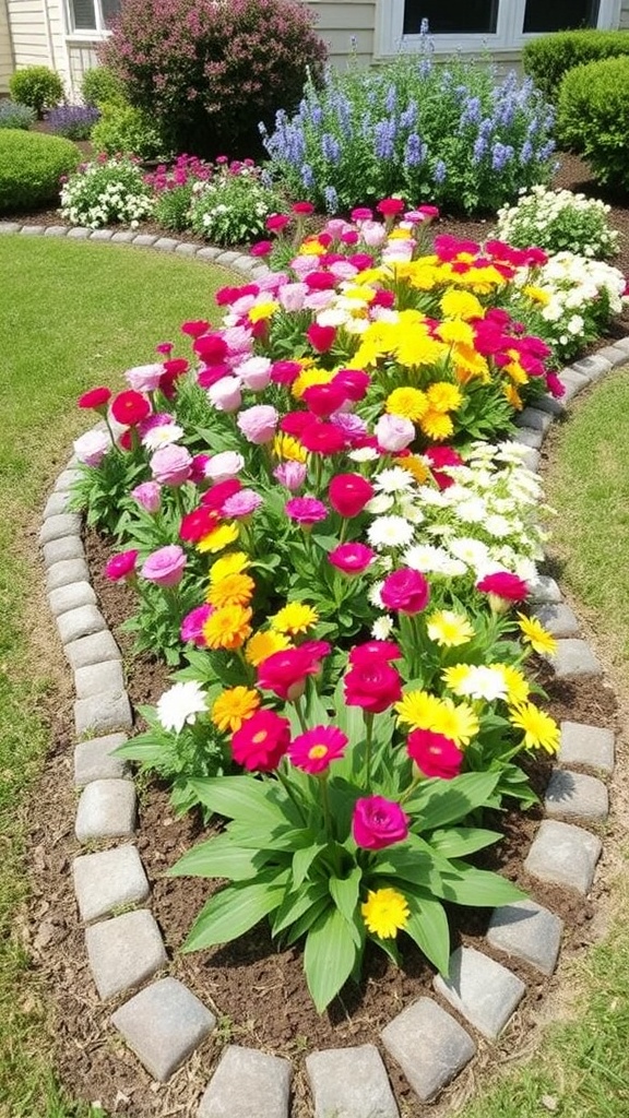 15. Embrace Timeless Elegance with Cobblestone Edging