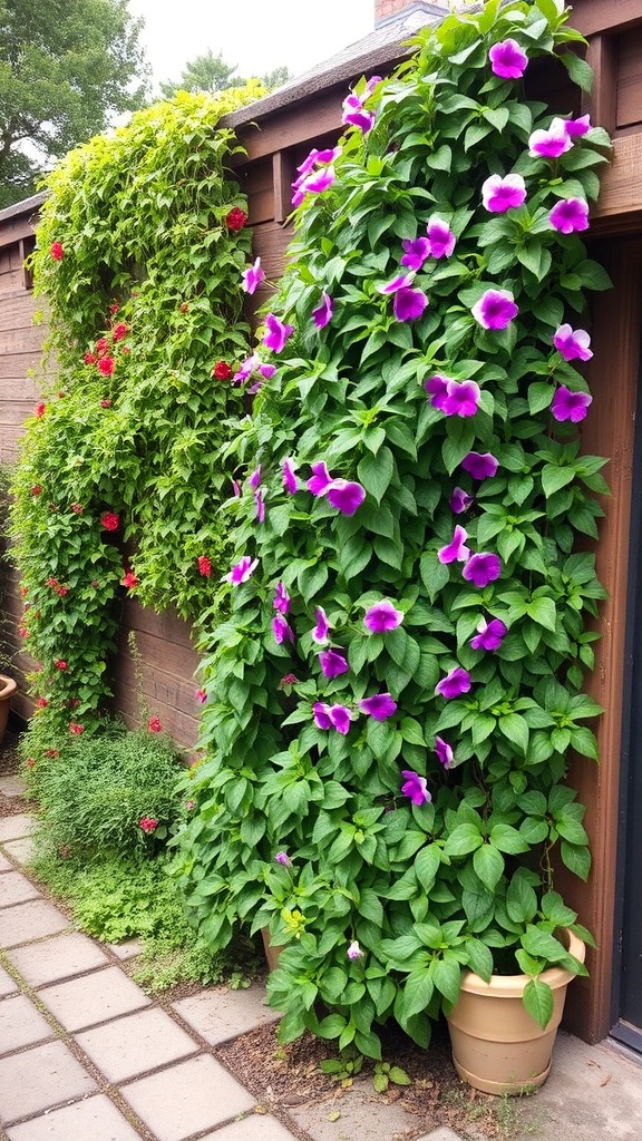 5. A Vibrant Curtain for Garden Walls