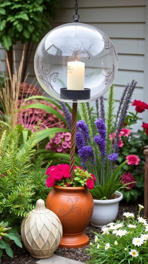 9. Illuminate Your Garden with Whimsical Lantern Charm
