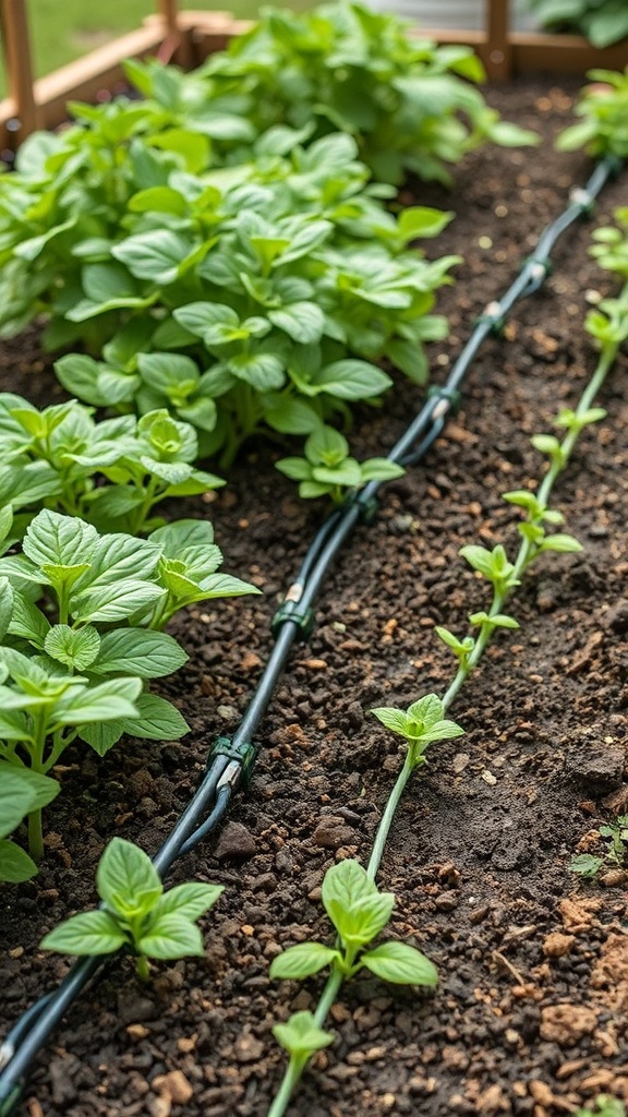12. EcoFriendly Drip Irrigation Integration in Vegetable Beds